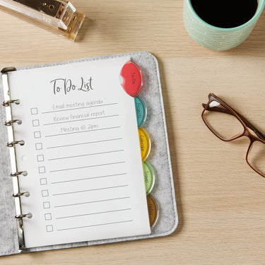 Avery Insertable Style Edge Plastic Mini Dividers for 3 Ring Binders, 5.5